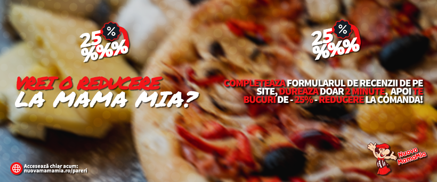 Comandă cea mai bună pizza din Timișoara | Pizzeria Nuova Mama Mia